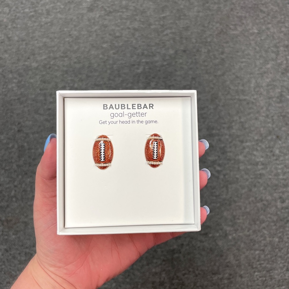 Goal-Getter Football Earrings